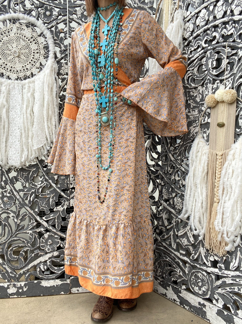 Kimono Flower Orange Jasmine Sissi