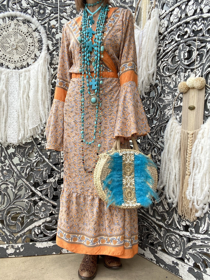 Kimono Flower Orange Jasmine Sissi