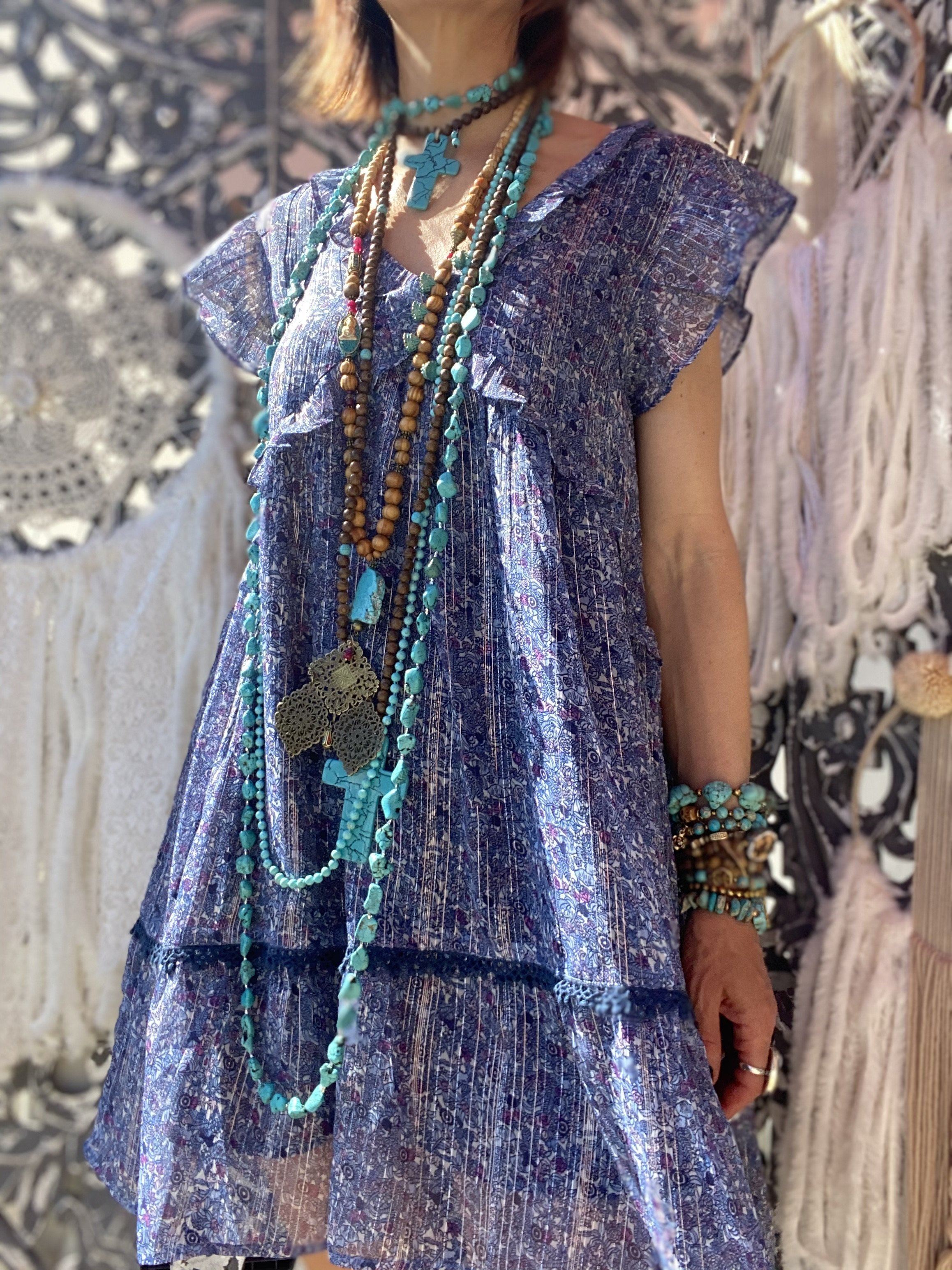 Marigold Blue Wild dress by Amenapih