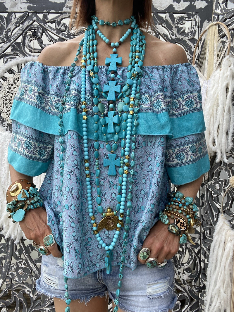 Top Flower Turquoise Musk Sissi