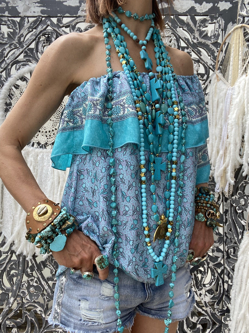 Top Flower Turquoise Musk Sissi